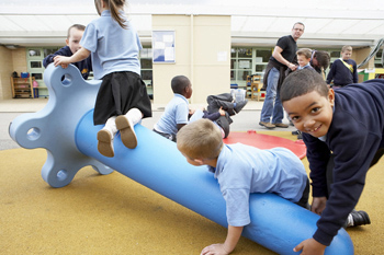 Snug, playground equipment.